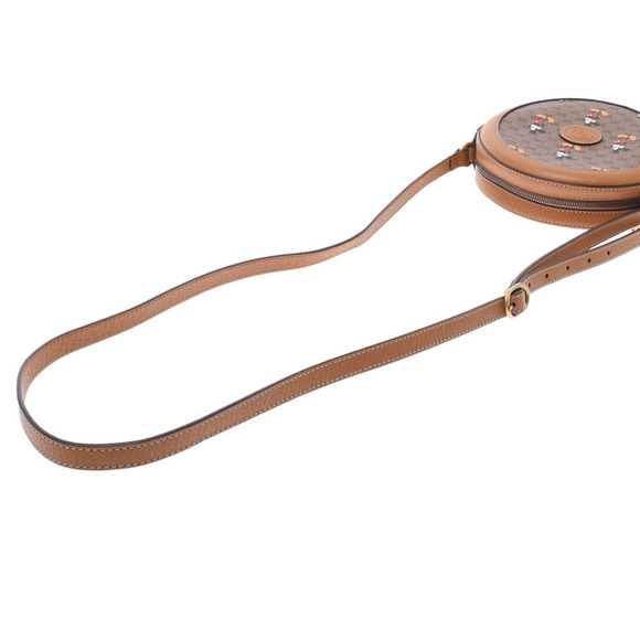 Gucci Mickey Mouse Round Brown Calfskin Shoulder Bag - Picture 3 of 9